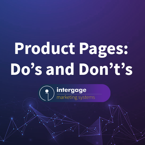 product pages